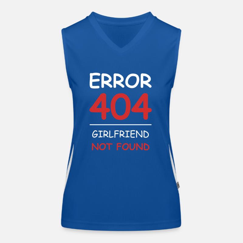 Girlfriend not found Error 404 Débardeur respirant contrasté Femme