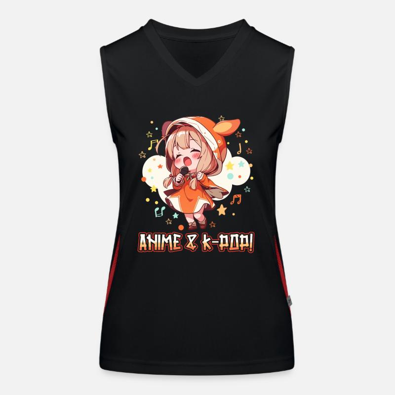 Anime et K-pop Musique pop coréenne Kpop Débardeur respirant contrasté Femme
