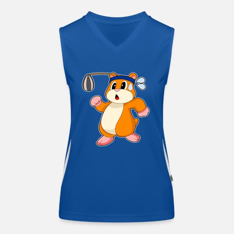 Hamster Samen Funktionelles Kontrast-Tank Top für Frauen