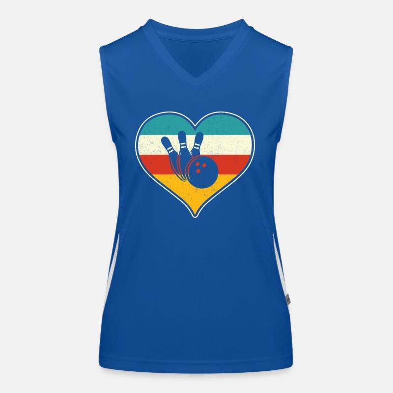 Bowling Funktionelles Kontrast-Tank Top für Frauen