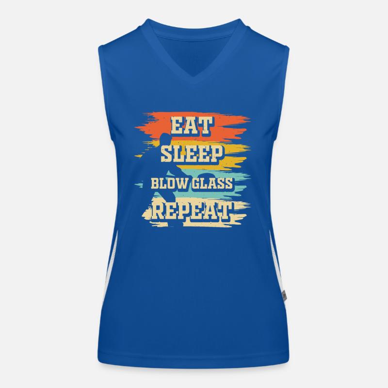 Glasbläser Funktionelles Kontrast-Tank Top für Frauen