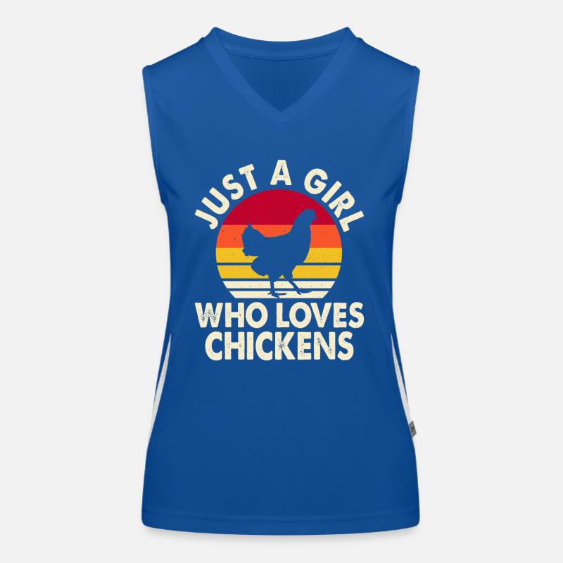 Hühner Funktionelles Kontrast-Tank Top für Frauen