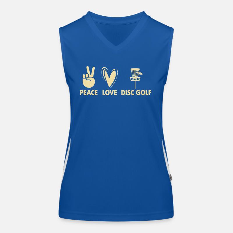 Discgolf Disc Golf Funktionelles Kontrast-Tank Top für Frauen