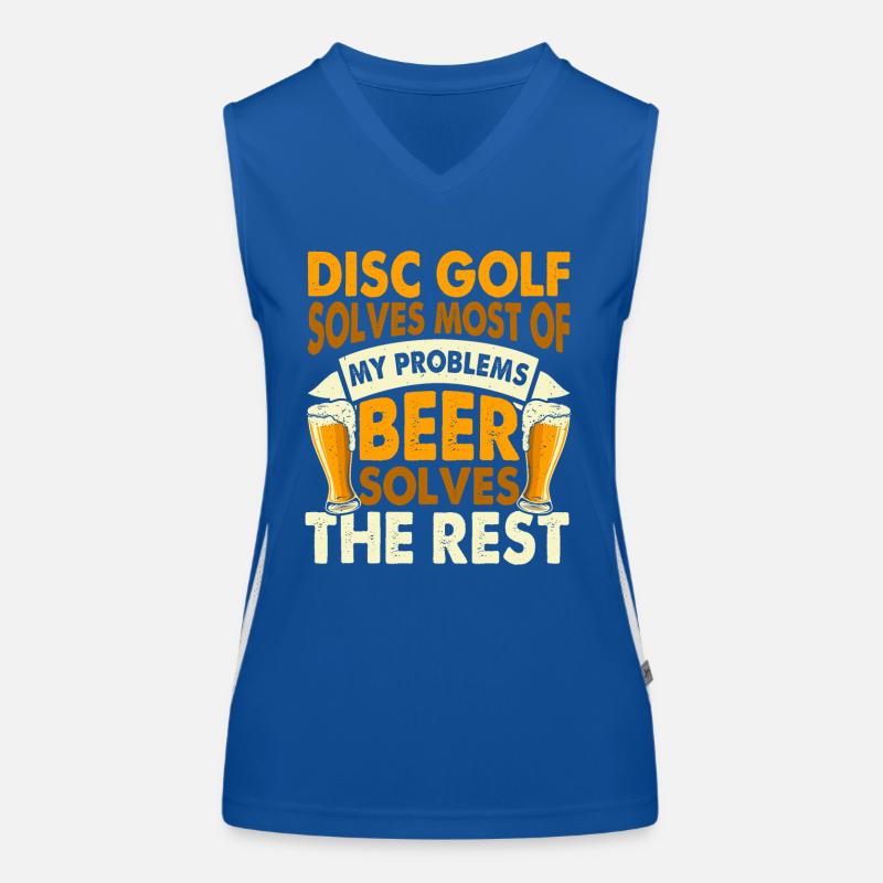 Discgolf Disc Golf Funktionelles Kontrast-Tank Top für Frauen