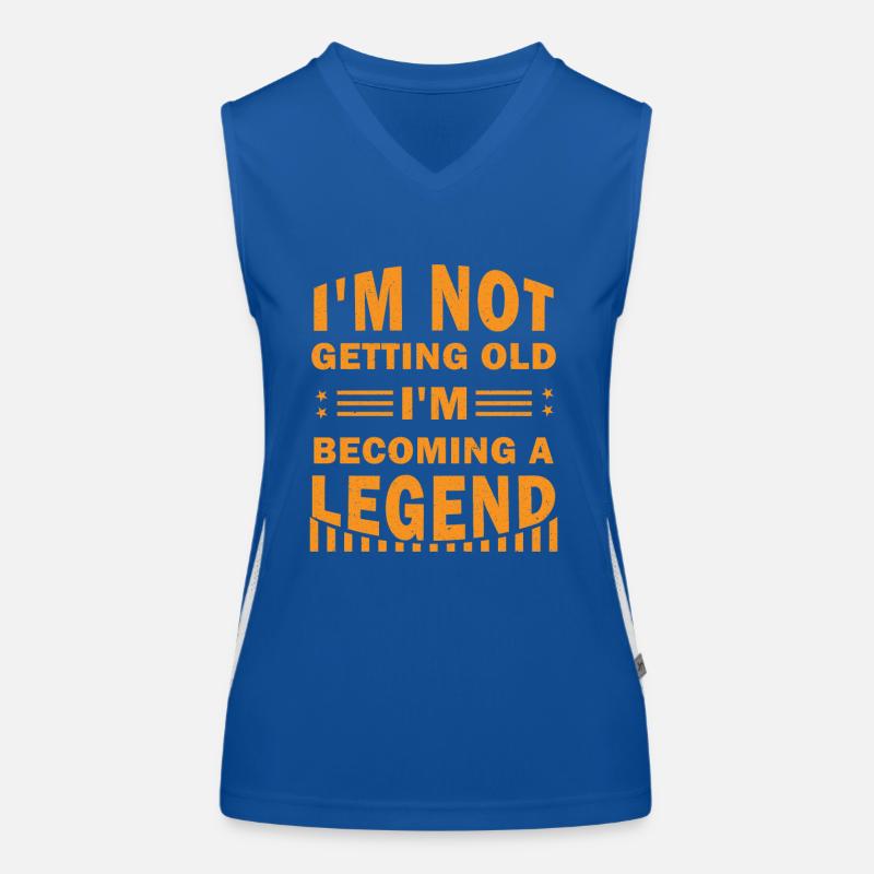 Ich werde nicht alt, ich werde eine Legende Funktionelles Kontrast-Tank Top für Frauen