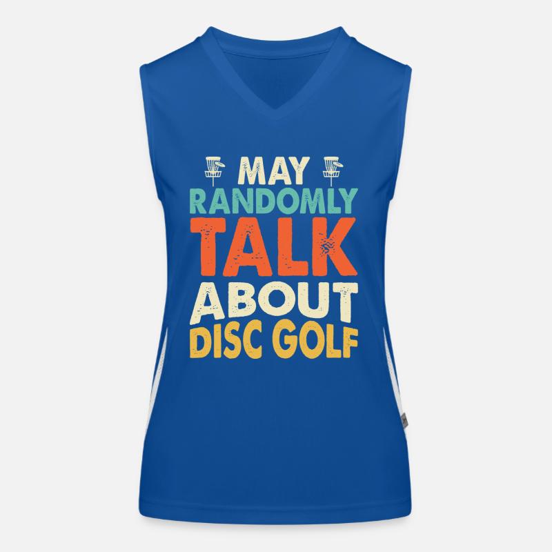 Discgolf Disc Golf Funktionelles Kontrast-Tank Top für Frauen
