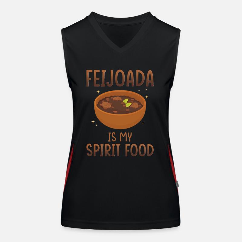 Feijoada est mon plat préféré Débardeur respirant contrasté Femme
