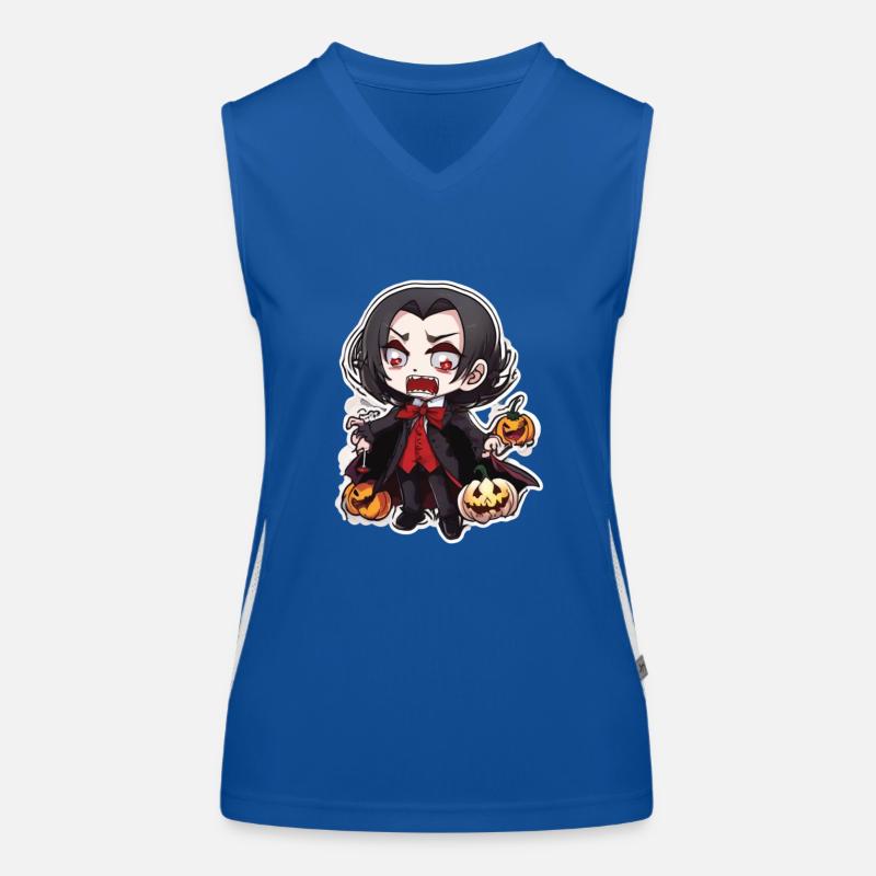 Vampir Vampire Vampir Halloween Vampir Kostüm Funktionelles Kontrast-Tank Top für Frauen