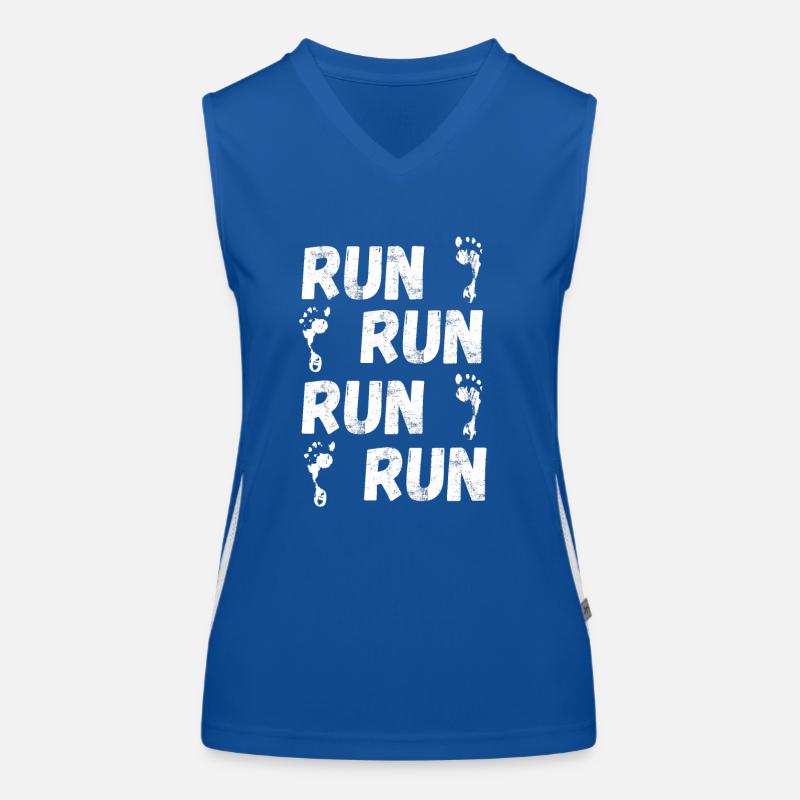 run, jog, jogging, runner Women's Functional Contrast Tank Top