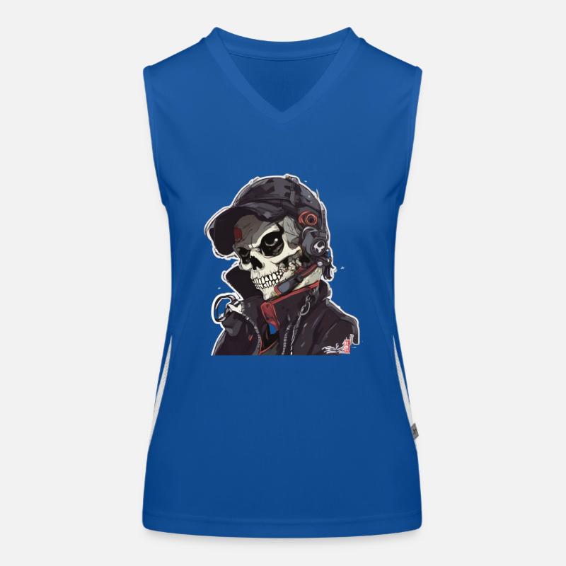 Skulls Skull Skull Skull Bones Women's Functional Contrast Tank Top