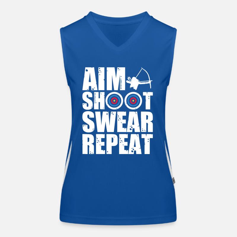 Bogenschütze Bogenschießen Funktionelles Kontrast-Tank Top für Frauen