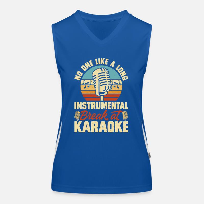Karaoke Singen Funktionelles Kontrast-Tank Top für Frauen