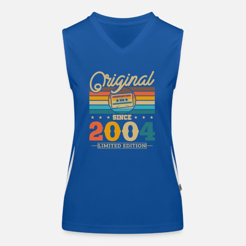 Original 2004 Vintage Geburtstag Retro Funktionelles Kontrast-Tank Top für Frauen