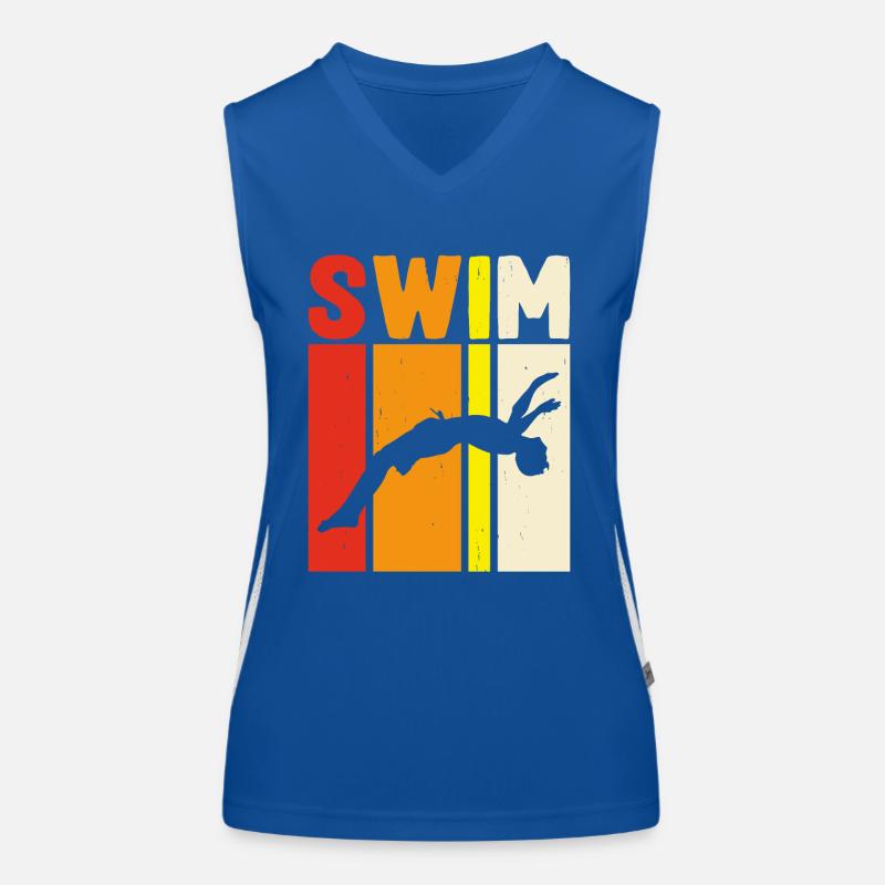 Swimming Float Women's Functional Contrast Tank Top