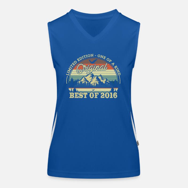 Nostalgisches Geburtstagsgeschenk 2016 Funktionelles Kontrast-Tank Top für Frauen