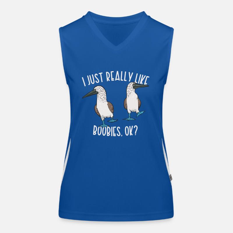 Blue-footed Booby Seabird Blue-footed Booby Seabird Women's Functional Contrast Tank Top