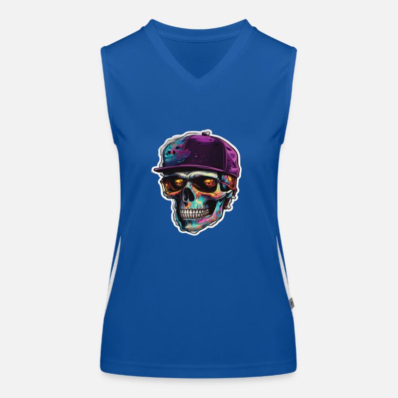 Skull Sunglasses Skulls Skull Skulls Skulls Women's Functional Contrast Tank Top