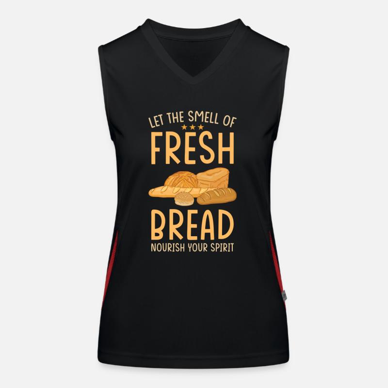 Brot Bäcker Backen Funktionelles Kontrast-Tank Top für Frauen