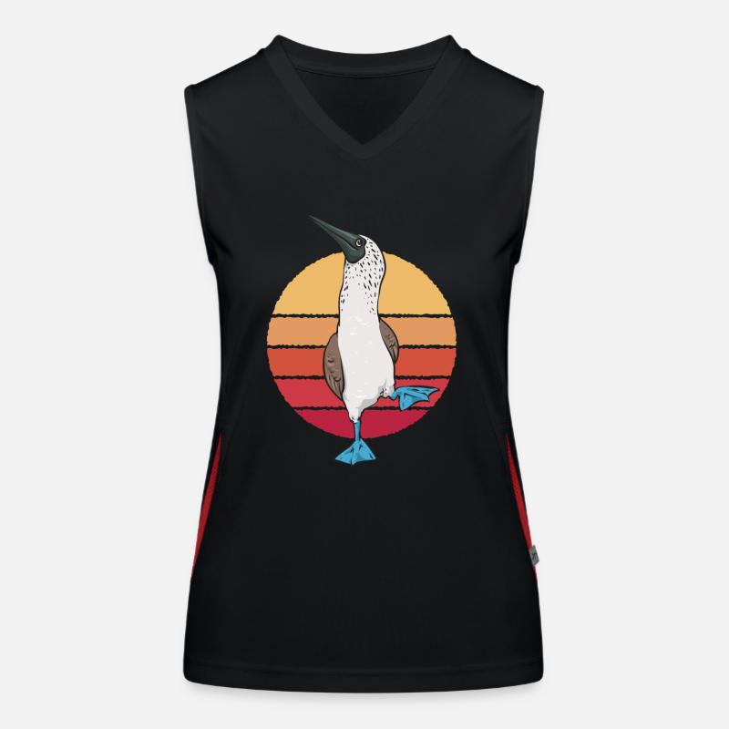 Blaufußtölpel Blue-footed Booby Seevogel Funktionelles Kontrast-Tank Top für Frauen