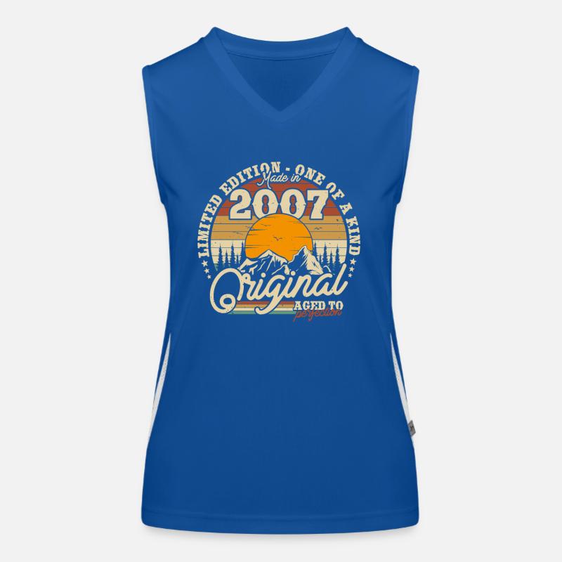 Vintage Wein 2007 - Perfektes Geburtstagsgeschenk Funktionelles Kontrast-Tank Top für Frauen