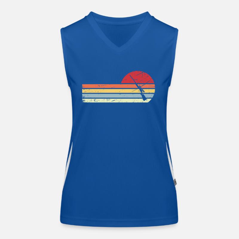 Sun et Retro Lines - La Chasse - Débardeur respirant contrasté Femme