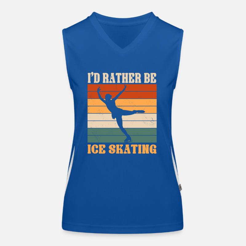 Ice skating Women's Functional Contrast Tank Top