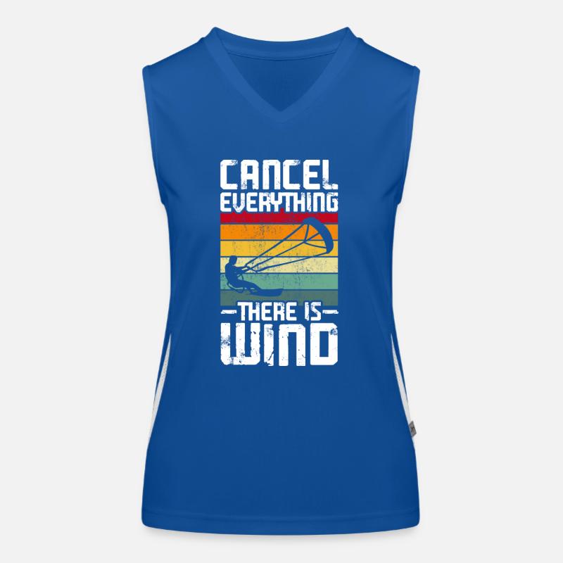 Kitesurf Kitesurfer Kiteboard Funktionel kontrast tanktop til damer