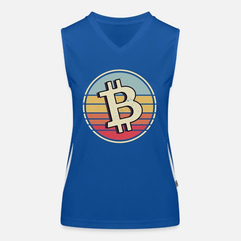 Bitcoin Crypto Cryptocurrency Women's Functional Contrast Tank Top
