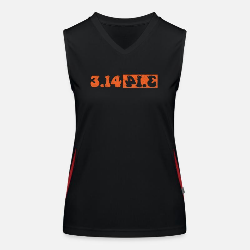Happy Pi Day Image miroir 3.14 Pie Cool Math Débardeur respirant contrasté Femme