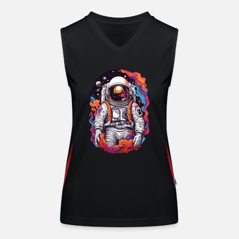 Astronaute dans la galaxie spatiale Découvrez la nébuleuse de l’étoile Débardeur respirant contrasté Femme