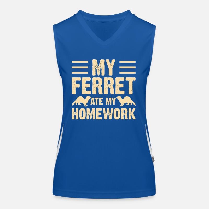 Frettchen Funktionelles Kontrast-Tank Top für Frauen