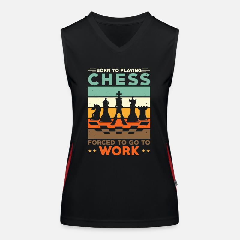 Chess Chess players forced to work Women's Functional Contrast Tank Top