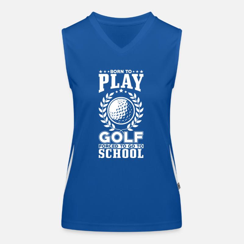 Born to play golf Women's Functional Contrast Tank Top