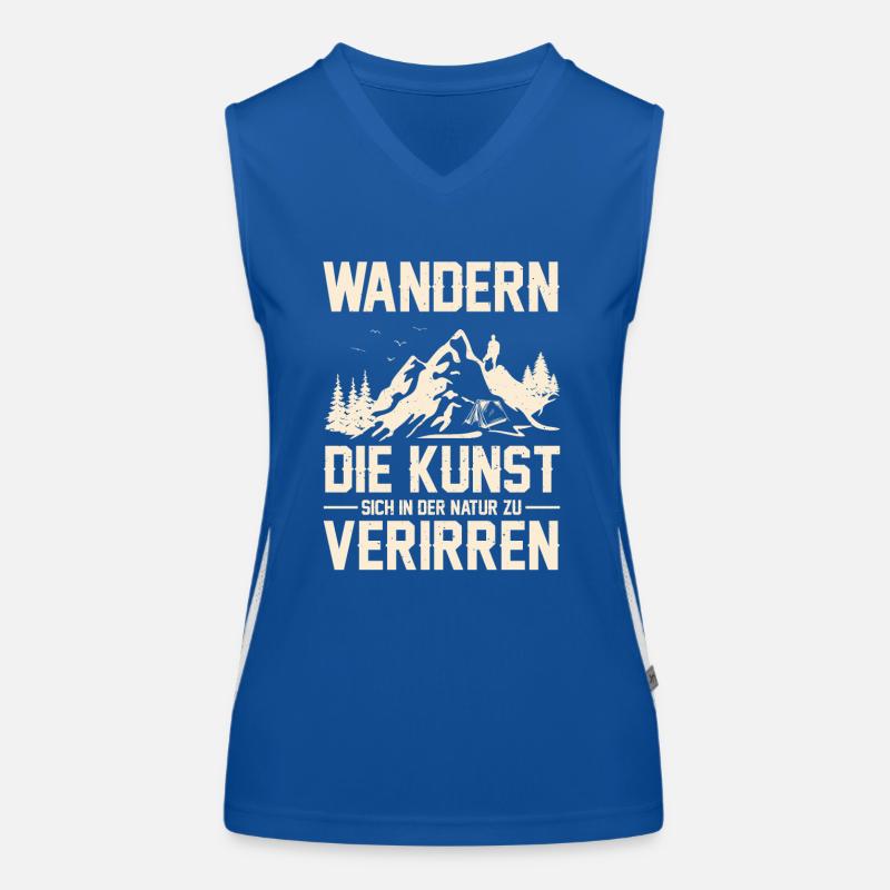 Wanderausflug Wanderer Humor Wander Bergsteiger Funktionelles Kontrast-Tank Top für Frauen