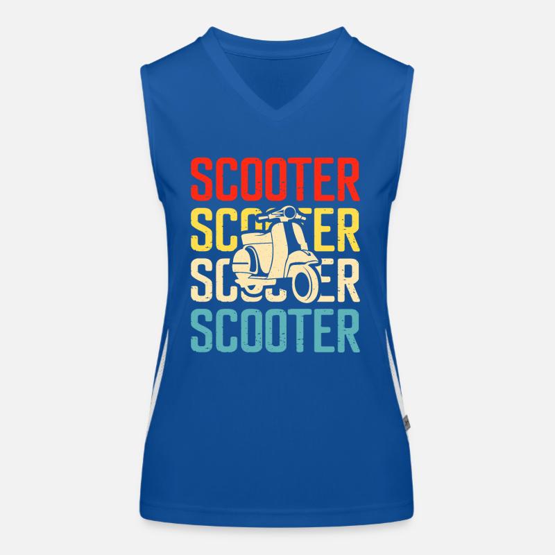 Roller Rollerfahrer Motorroller Funktionelles Kontrast-Tank Top für Frauen
