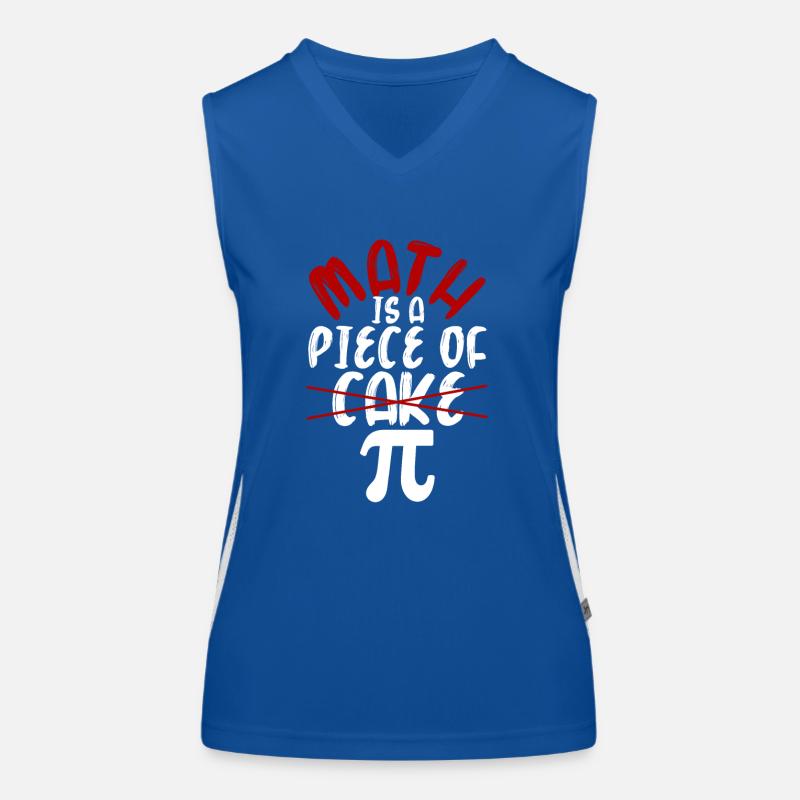 Math is a breeze Pi Day Fun math Women's Functional Contrast Tank Top
