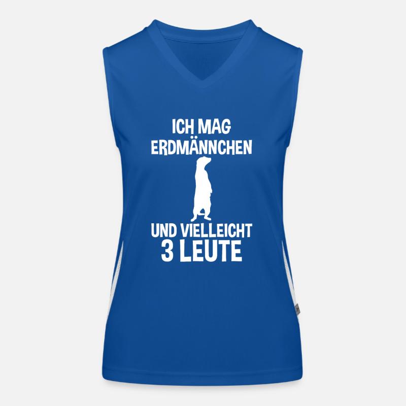 Erdmännchen Funktionelles Kontrast-Tank Top für Frauen
