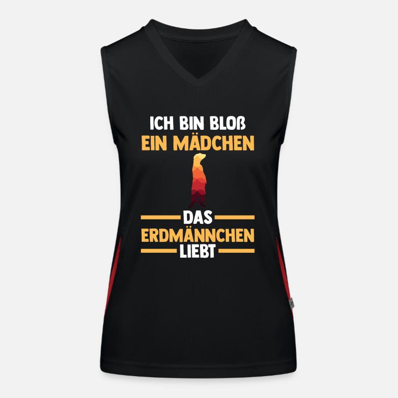 Erdmännchen Funktionelles Kontrast-Tank Top für Frauen
