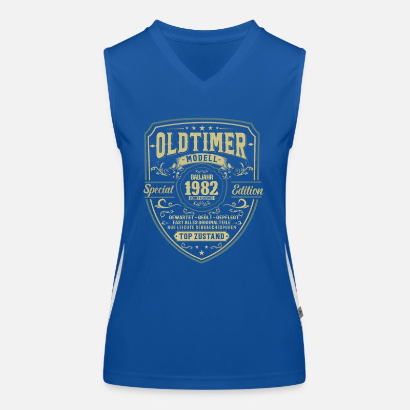 Vintage 1982: Einzigartiges Geburtstagsgeschenk! Funktionelles Kontrast-Tank Top für Frauen