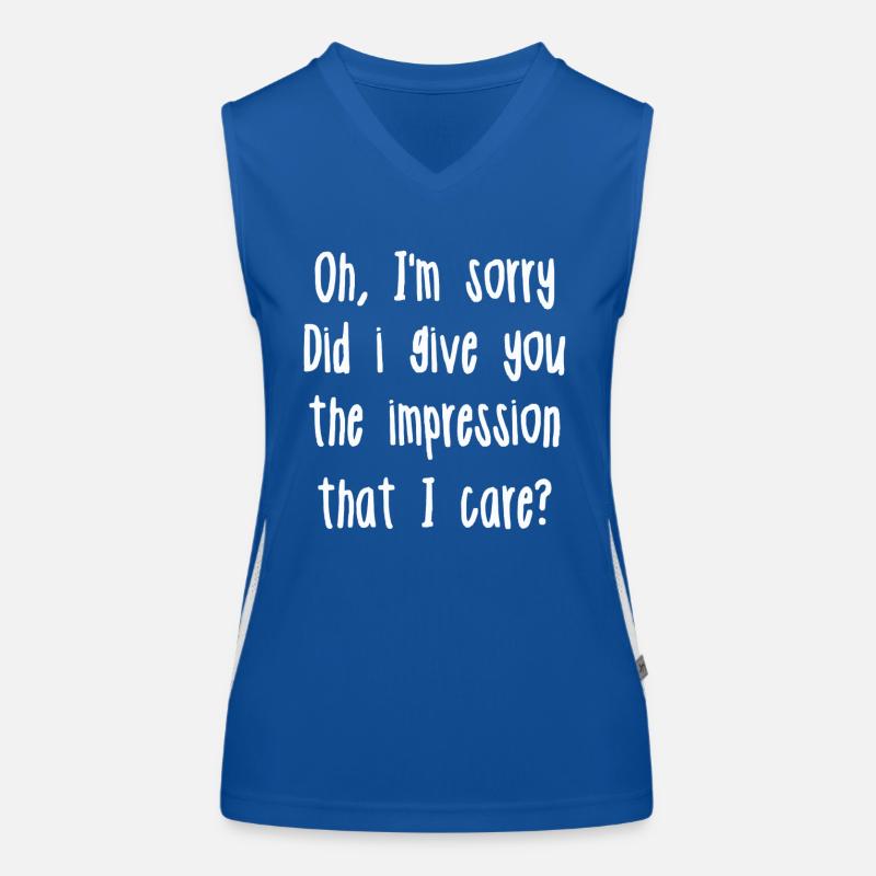 Oh, tut mir leid. Habe ich dir den Eindruck vermittelt? Funktionelles Kontrast-Tank Top für Frauen