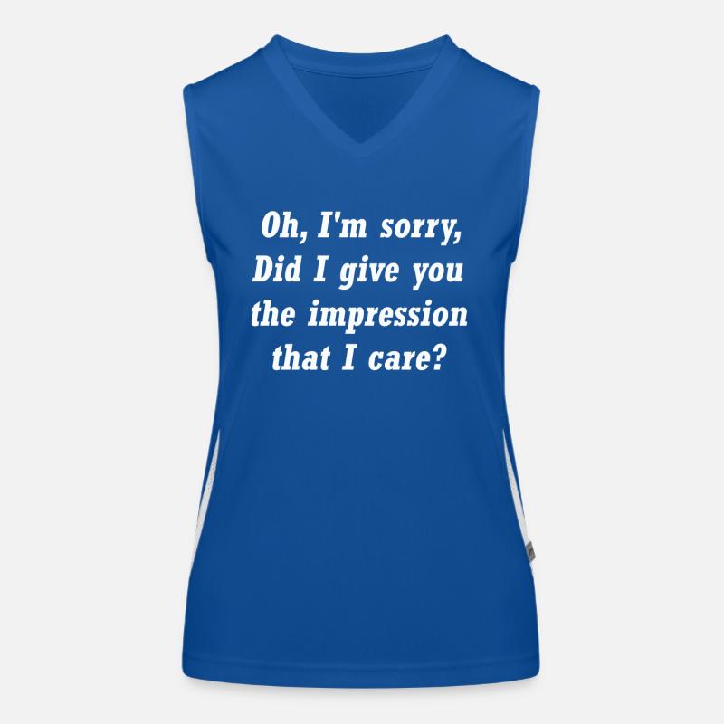 Oh, tut mir leid. Habe ich dir den Eindruck vermittelt? Funktionelles Kontrast-Tank Top für Frauen