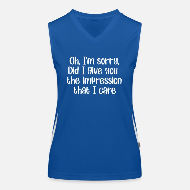 Oh, tut mir leid. Habe ich dir den Eindruck vermittelt? Funktionelles Kontrast-Tank Top für Frauen