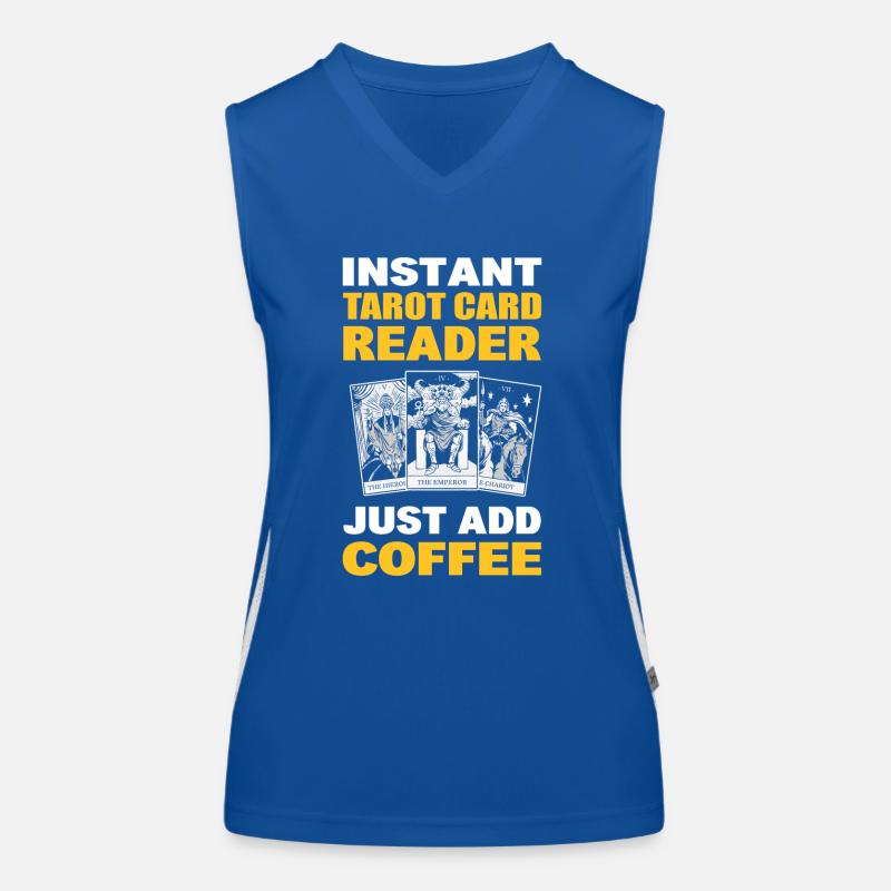 Instant Tarotkartenleser Einfach Kaffee Funktionelles Kontrast-Tank Top für Frauen