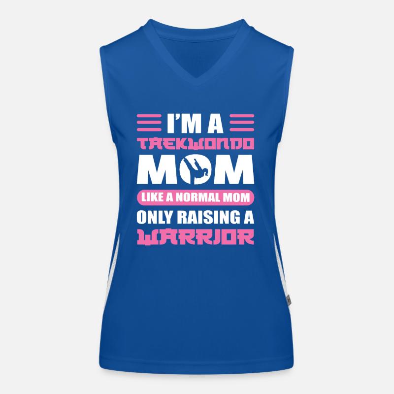 Ich bin eine Taekwondo-Mutter wie eine normale Funktionelles Kontrast-Tank Top für Frauen
