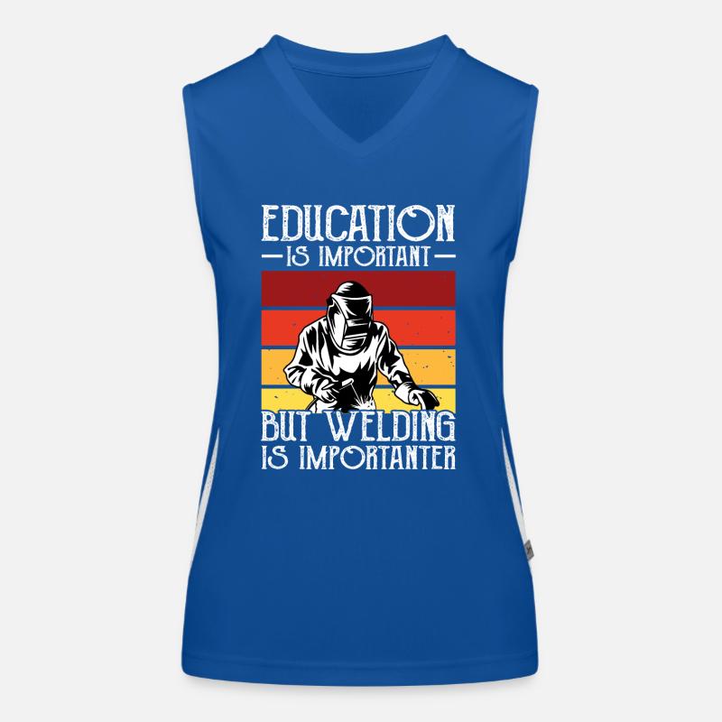 Welding Welder Women's Functional Contrast Tank Top