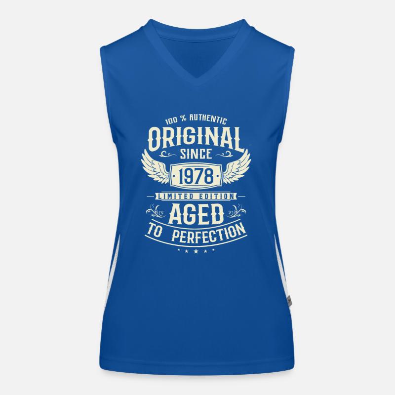 Retro 45. Geburtstagsgeschenk 1978 Funktionelles Kontrast-Tank Top für Frauen