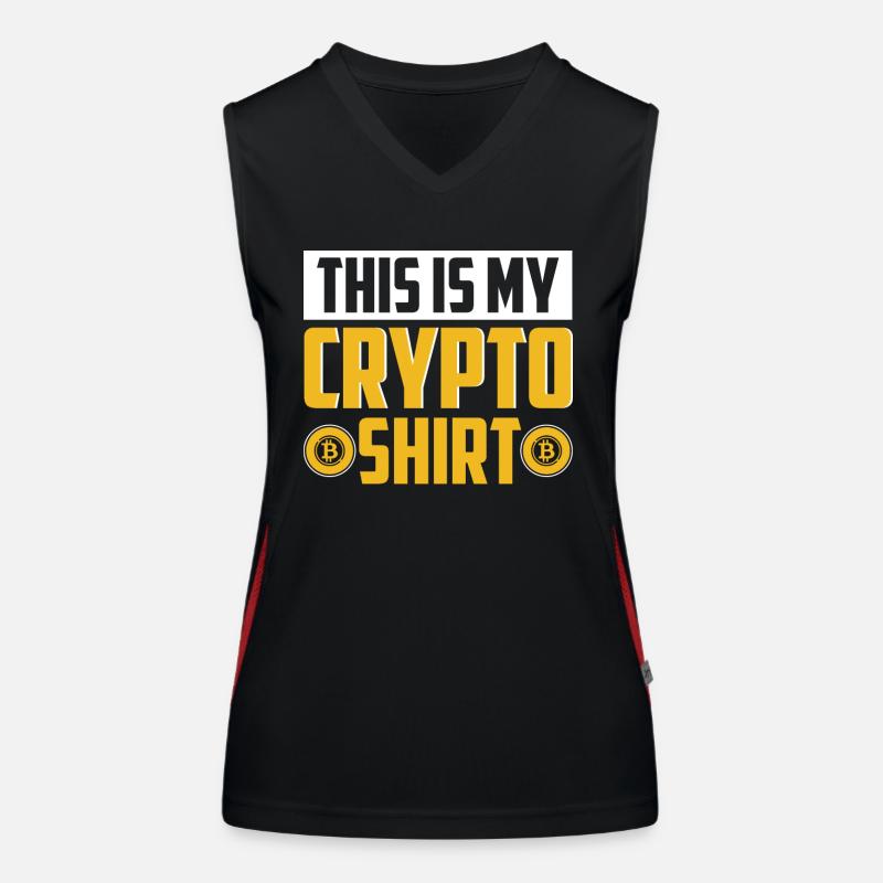 Krypto Kryptowährung Funktionelles Kontrast-Tank Top für Frauen