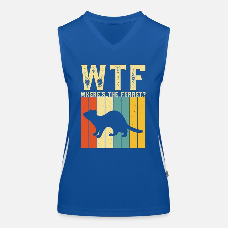 Frettchen Funktionelles Kontrast-Tank Top für Frauen