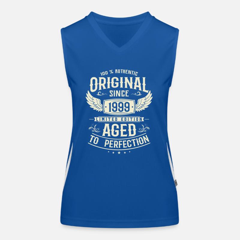 Nostalgic gift 1999 24 years Women's Functional Contrast Tank Top