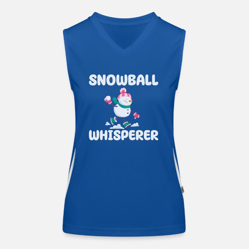 Schneeball Flüsterer Funktionelles Kontrast-Tank Top für Frauen